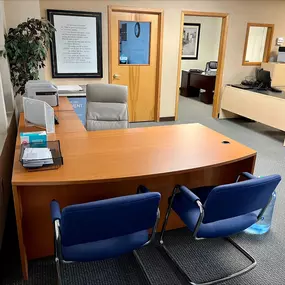Reception desk