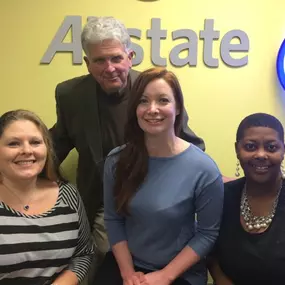 Jennifer King, Allstate Insurance agent in Little Rock, Arkansas, and her staff.