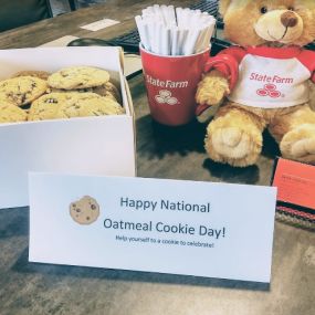 Celebrating National Oatmeal Cookie Day in office!