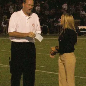 Helping the Edmond Football Team with a Good Hands Grant.