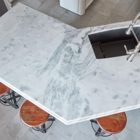 Montclair White marble has a tight structure and is one of the most dense, white marbles in the market.