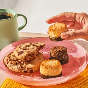 Sausage CinnaScramble & Hot Coffee