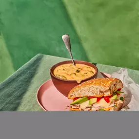 Chipotle Chicken Avo Melt & Broccoli Cheddar Soup Cup You Pick 2