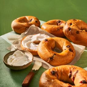 Panera Blueberry Bagel