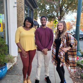 Fall Colors - at the Allstate Geiger Agency; Marlie Chandler, Markieth Behanan, Lexi Bodle, Oct 2022