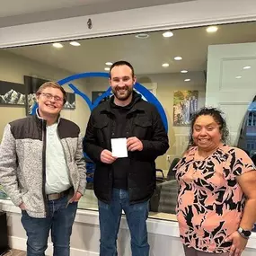 Referral raffle winner