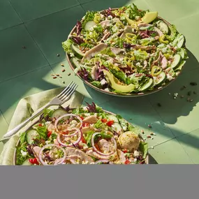 Fall Catering Spread with Fuji Apple Chicken Salad, Spicy Fiesta Chicken Sandwich & Hearty Fireside Chili
