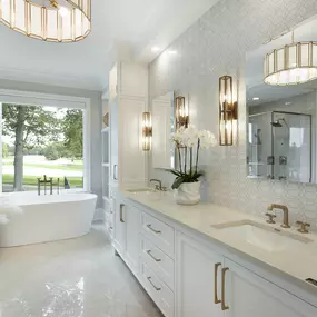 Transform your master bath into a private retreat with Wooddale Builders Inc.'s luxury spa designs.