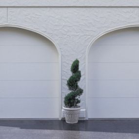 Residential garage door replacement Austin, Texas.