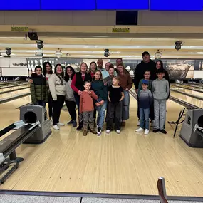 Staff and family bowling outing!