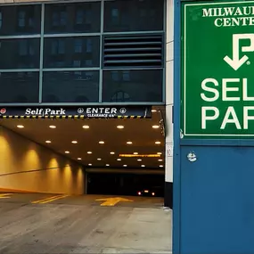 Parking entrance