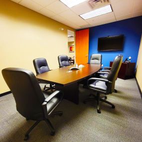 The main conference room at our personal injury office in Madison, WI.