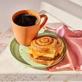 Sausage CinnaScramble & Hot Coffee