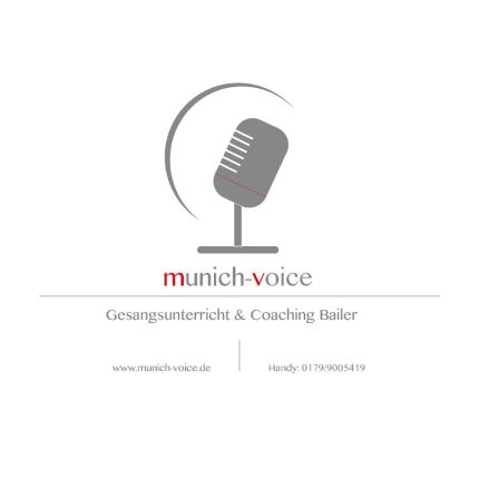 Λογότυπο από munich-voice Professioneller Gesangsunterricht, Vocal-Coaching für Anfänger - Fortgeschrittene