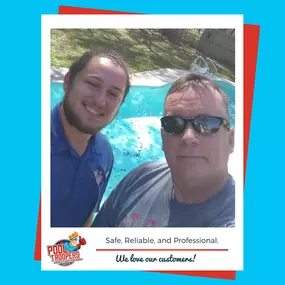 Pool Troopers Technician Selfie with Customer