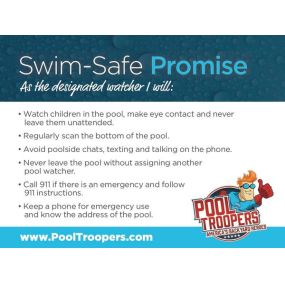 Pool Troopers Swim Safe Promise
