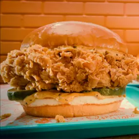 Popeyes Golden BBQ Chicken Sandwich