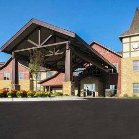 Our beautiful campus, here at Engel Haus, offers many different services. We offer a customized lifestyle with specialized memory care and assisted living. Give us a call to learn more!