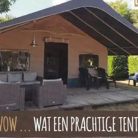 Safari tent bij de Kooiplaat