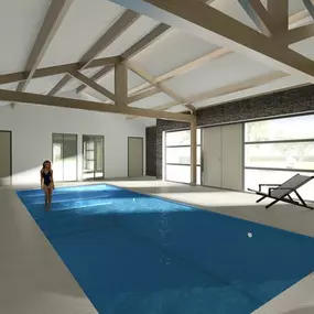 Poolhouse visualisatie