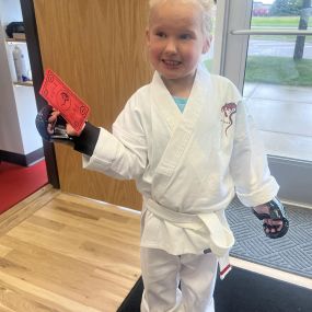 Our newest Mighty Dragon, Adelaide, earned her first black stripe today!