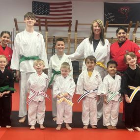 Congratulations to our July Mighties, Gold & Green Belts Graduates!