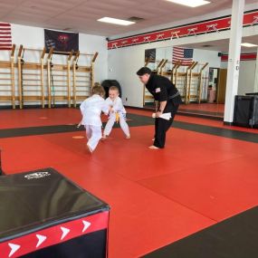 Our preschool/kindergarteners at DOJO Karate love playing Take the Bacon!