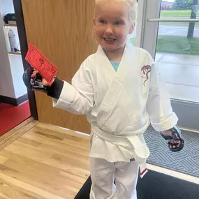 Our newest Mighty Dragon, Adelaide, earned her first black stripe today!