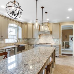 Go long on kitchen islands...taking advantage of bringing more people into your space or creating more of work area in your kitchen.