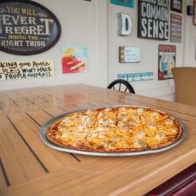 Duffy’s Bar and Grill’s menu boasts homemade dishes made with fresh, quality ingredients, including meat from the Osseo Meat Market for our renowned sausage pizza.