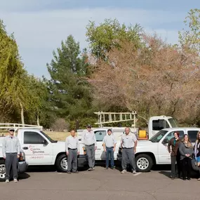 Pest Control Solutions, Gilbert AZ, staff and fleet