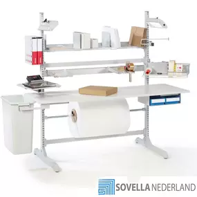 Soms voldoet een inpaktafel simpelweg niet aan de wensen. Voor speciale projecten heeft Sovella Nederland BV de passende oplossing. Onze multi inzetbare packing frames zijn een goed voorbeeld hiervan. 

De frames hebben geperforeerde staanders waaraan een groot scala aan accessoires gemonteerd kunnen worden. Zo'n opstelling is bijvoorbeeld ideaal voor boven een rollenbaan of in een beperkte omgeving.