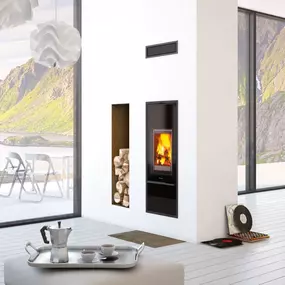 Krbový modul integrovaný do komínu