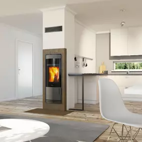 Krbový modul integrovaný do komínu