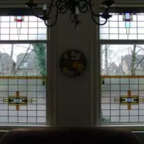 Glas in lood in ruiten