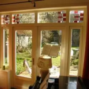 Glas in lood in ruiten