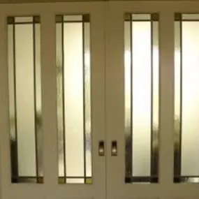 Modern glas in lood in binnendeuren / schuifdeuren