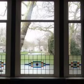 Glas in lood in ruiten
