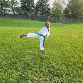 Studying martial arts helps kids learn how to overcome their problems and learn important lessons