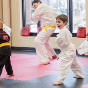 Training hard at Dojo Karate’s eight locations throughout Minnesota: Maple Grove, Elk River, Monticello, Buffalo, Waconia, Rogers, Minnetonka, and Medina.