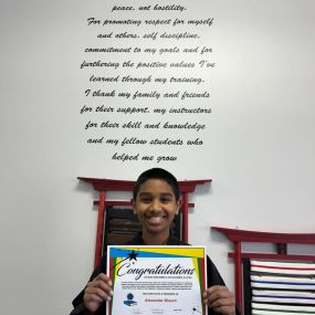 Congrats to our student, Alex, on achieving his black belt