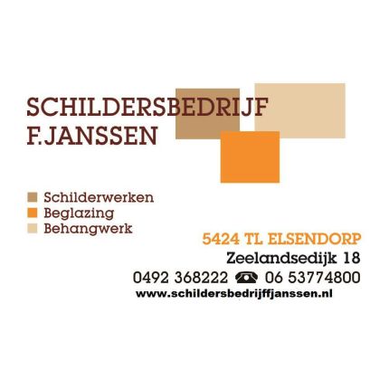 Logotipo de Janssen, Schildersbedrijf F