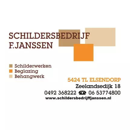 Logo fra Janssen, Schildersbedrijf F