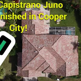 Drone photo of Eagle Capistrano Finished Roof