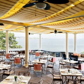 Dining area at The Chanler at Cliff Walk