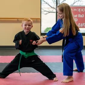 Dojo Karate is passionate about families participating in this great sport together. Each of our programs are uniquely designed to fit the specific needs of the students in that group. Our classes cater to all ages and skill levels. Remember, a family that kicks together, sticks together!