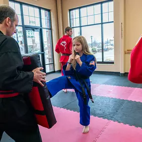 The Dojo Karate programs combine fitness and character development skills to create students that will succeed athletically and in all of their other endeavors. We show them how goal setting, healthy competition and hard work can aid in bully prevention and ensure success.