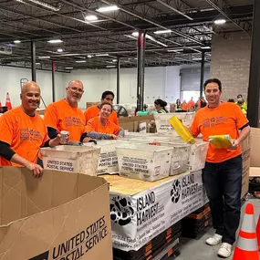 Allstate Agents helping out with the Island Harvest Food Drive