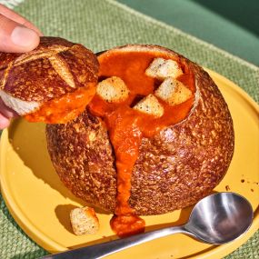 Tomato Soup in a Bread Bowl