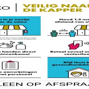 Veilig naar de kapper